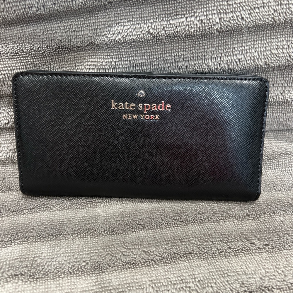 Kate Spade Black Zip-Around Wallet